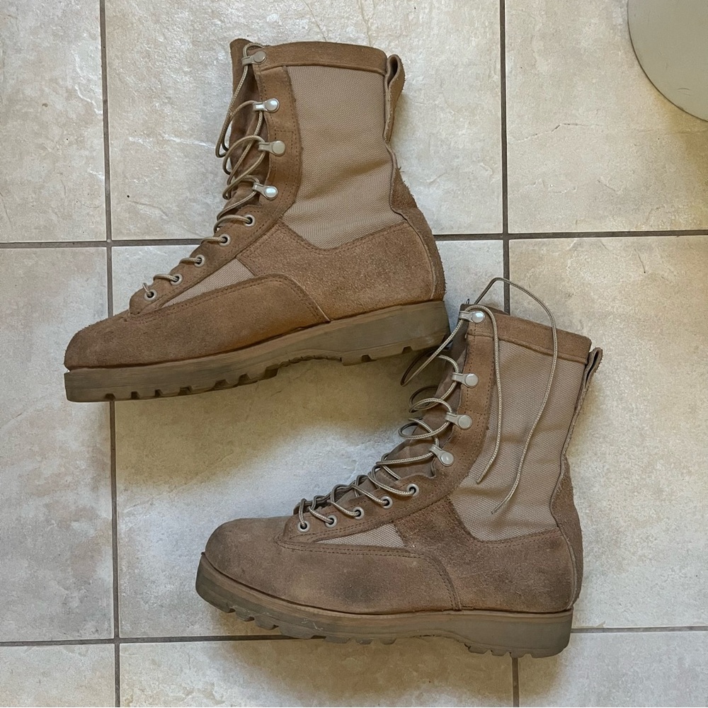 Men's Tan Belleville Combat Boots